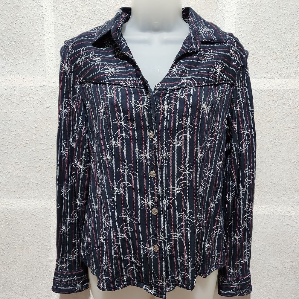 Roughrider Western Long Sleeve Flannel Button Up Top